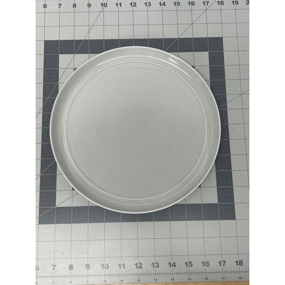 Crate & Barrel Dinner Plate Aaron Probyn Gray 10.5